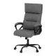 Scaun de birou cu mecanism balans, piele ecologică gri. KA-Y346 GREY