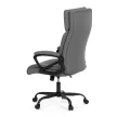 Scaun de birou cu mecanism balans, piele ecologică gri. KA-Y346 GREY