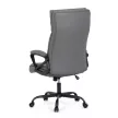 Scaun de birou cu mecanism balans, piele ecologică gri. KA-Y346 GREY