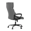 Scaun de birou cu mecanism balans, piele ecologică gri. KA-Y346 GREY
