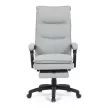 Scaun de birou cu mecanism sincron, tapițerie din material textil argintiu, KA-Y350 SIL