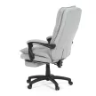 Scaun de birou cu mecanism sincron, tapițerie din material textil argintiu, KA-Y350 SIL