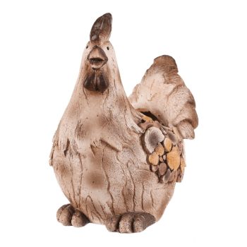 Ghiveci găină, magneziu, aspect lemn