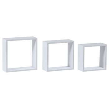 Raft de perete alb, MDF, P-008 WT2