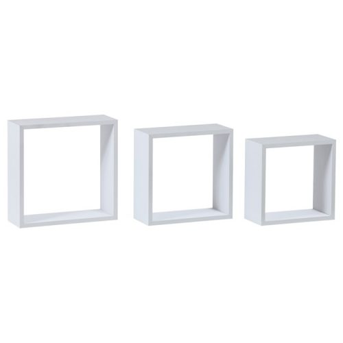 Raft de perete alb, MDF, P-008 WT2