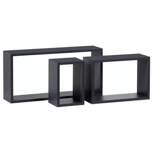 Set rafturi suspendate P-009, culoare gri mat