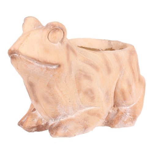 Ghiveci broască, magneziu, efect lemn