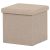 Puf cu spațiu de depozitare, stofă bej. TAB-461 CRM2