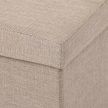 Puf cu spațiu de depozitare, stofă bej. TAB-461 CRM2