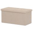 Puf cu spațiu de depozitare, stofă bej. TAB-462 CRM2