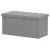 Puf cu spațiu de depozitare, stofă gri texturată. TAB-462 GREY2