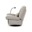 Fotoliu recliner electric bej din material textil cu comandă integrată TV-7081 LAN2