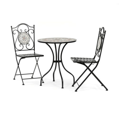 Set mobilier grădină 1+2, ceramic, multicolor, US1400 SET