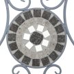 Set mobilier grădină 1+2, metal, mozaic ceramic, gri, US1500 SET