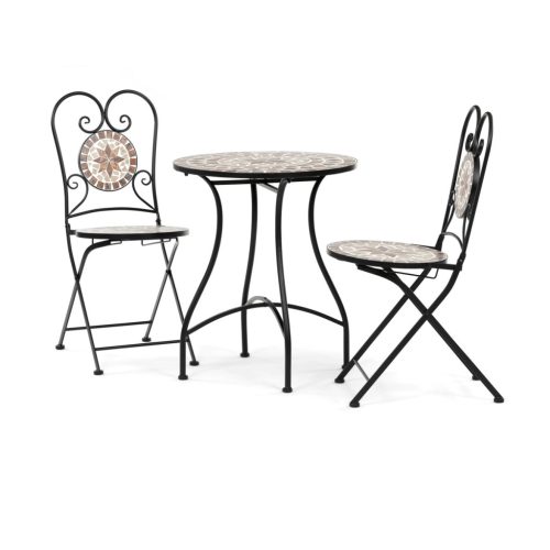 Set mobilier grădină, metal, mozaic ceramic, US1600 SET