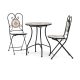 Set mobilier grădină, metal, mozaic ceramic, US1600 SET