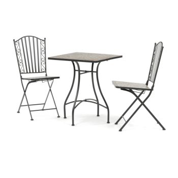   Set mobilier grădină 1+2, metal, mozaic ceramic, US1700 SET