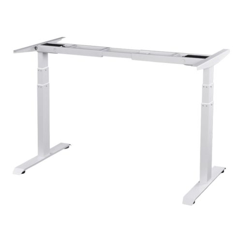 Cadru Birou Cu Înălăime Reglabilă Electric 60-125 cm, 3 Memorii,USB ,Culoare Albă,Picioare Reglabile