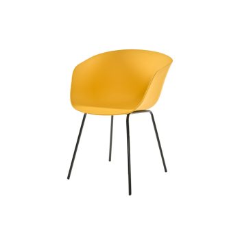 Scaun  modern din plastic în carouri Yellow - Livorno