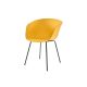Scaun  modern din plastic în carouri Yellow - Livorno