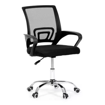    Scaun pivotant de birou / Scaun de studiu în negru. Office103 Junior.