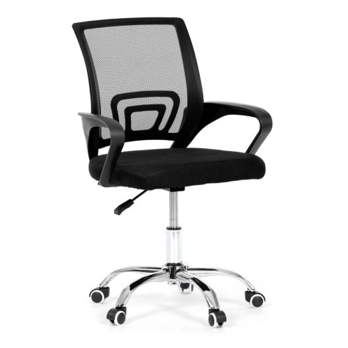  Scaun pivotant de birou / Scaun de studiu în negru. Office103 Junior.