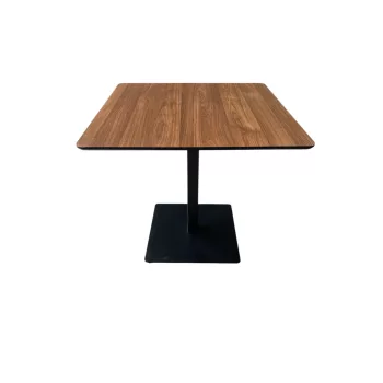   Masă de Sufragerie Dreptunghiulară, Masă Bistro in Culoare Stejar Palermo - 70X70 cm./80x80 cm. Mdf-metal Palermo