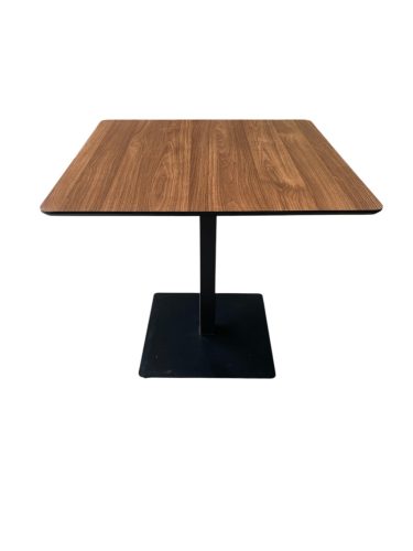 Masă de Sufragerie Dreptunghiulară, Masă Bistro in Culoare Stejar Palermo - 70X70 cm./80x80 cm. Mdf-metal Palermo
