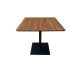 Masă de Sufragerie Dreptunghiulară, Masă Bistro in Culoare Stejar Palermo - 70X70 cm./80x80 cm. Mdf-metal Palermo