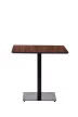 Masă de Sufragerie Dreptunghiulară, Masă Bistro in Culoare Stejar Palermo - 70X70 cm./80x80 cm. Mdf-metal Palermo