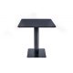 Masă  dreptunghiulară,  Bistro Culoare negru Palermo - 70X70 cm./80x80 cm. Mdf-metal Palermo - 70X70 cm./80x80 cm. Mdf-metal 