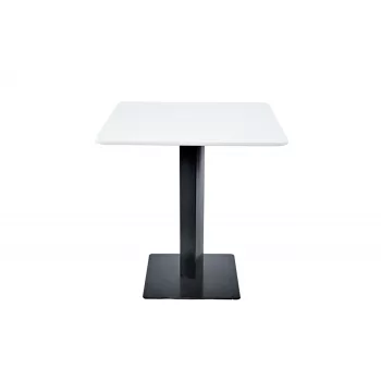   Masă  dreptunghiulară,  Bistro White Palermo - 70x70 cm./ 80x80 cm. Mdf-metal 