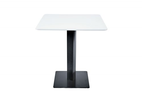 Masă  dreptunghiulară,  Bistro White Palermo - 70x70 cm./ 80x80 cm. Mdf-metal 