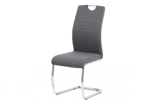 Scaun de sufragerie cu bază sanie modernă în culoarea gri Dcl-405 din depozit