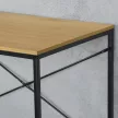 Birou cu rafturi, MDF, decor stejar, metal negru. GD-520 din Depozit