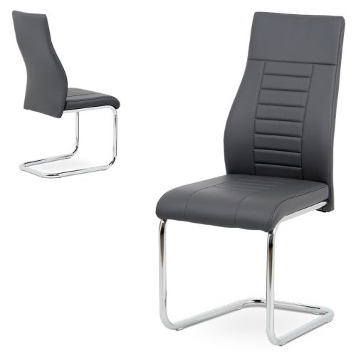 Scaun modern cu bază de sanie de culoare gri Hc-955 