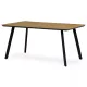 Masă de dining cu decor frasin-stejar, 160x90x76 cm. HT-532 