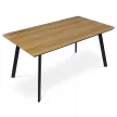 Masă de dining cu decor frasin-stejar, 160x90x76 cm. HT-532 