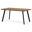 Masă de dining cu decor frasin-stejar, 160x90x76 cm. HT-532 