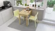 Masă de dining, culoare stejar. SENDI 75×55 cm