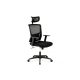 Scaun de birou ergonomic pivotant cu spătar, negru Ka-B1013 Din stoc