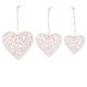 DECORAȚIE SUSPENDATĂ  INIMĂ,FLOARE  3BUC/SET