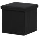 Taburet Cu Depozitare Material Textil Negru. Dimensiunel. TAB-461 Din Depozit