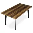 Masă de dining 160×90 cm, MDF, finisaj Old Wood HT-F4416 OLW