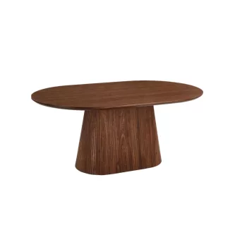 Masă dining ovală GIANNI 180 cm – finisaj nuc
