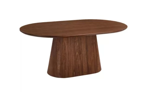 Masă dining ovală GIANNI 180 cm – finisaj nuc