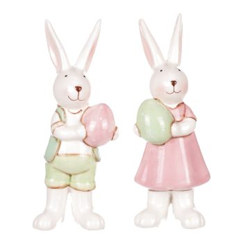   DECORAȚIE DE PAȘTE IEPURAȘ DIN CERAMICĂ , MAI MULTE MODELE