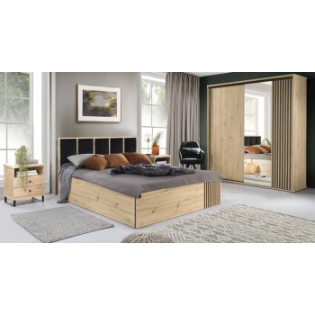 MODERNO 199 cm. Dulap  in culoarea stejarului artisan