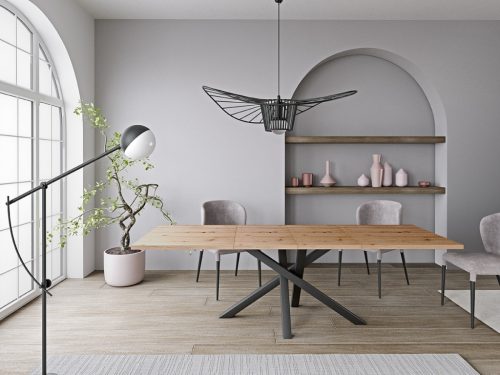 MODERNO C Masă de dining 120x80 cm. Culoare stejar artizanal.