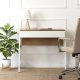 MORI Birou 84 cm stejar/alb